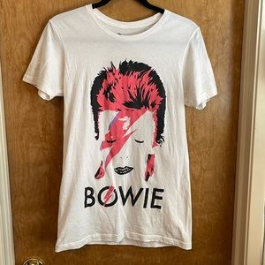 Bowie tee David Bowie shirt size S soft straight fit